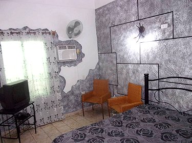 Habitacion dormitorio de la casita en Matanzas