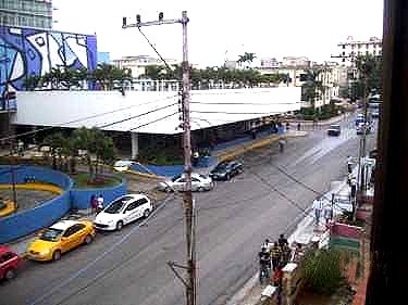 El Hotel Habana Libre frente al apartamento