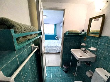 Ba�o de la casa Marlyn en Varadero, vista desde la ducha