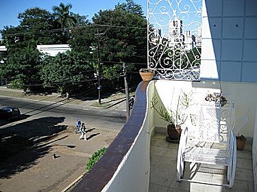 Vista a la calle desde el balcon